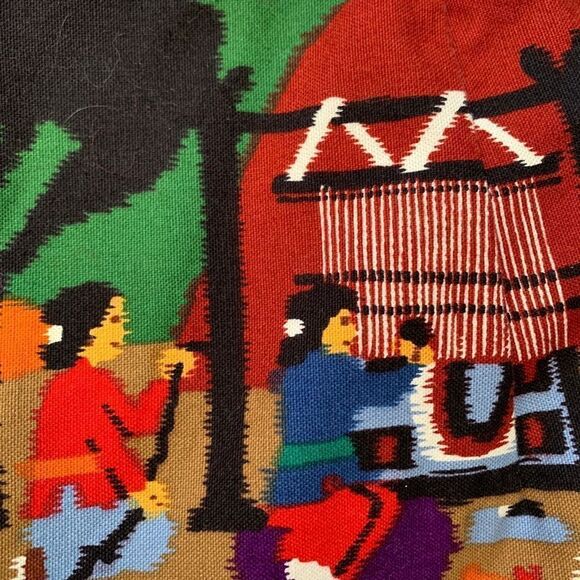 Vintage Sharon Young Shorts Tailored High Waisted Native American Folk Art Mom - Picture 7 of 11